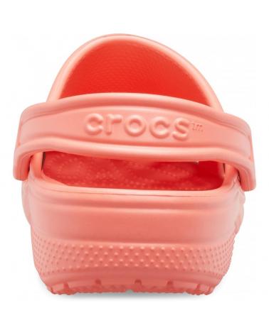 Woman Clogs CROCS SANDALIAS PLANAS 10001 CORAL ROJO