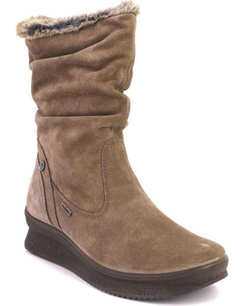 Botas De Mujer IMAC 656539 BOTAS DE MUJER ANTE SERRAJE TAUPE