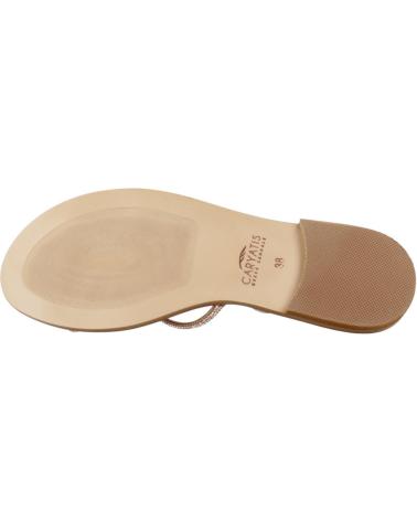 Sandalias CARYATIS  de Mujer SANDALIAS MUJER MODELO 6065C COLOR ORO  CAMEL