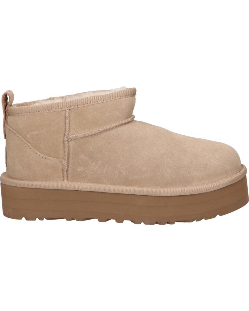 Woman and girl Mid boots UGG 1157791K CLASSIC ULTRA MINI PLATFORM  SAND