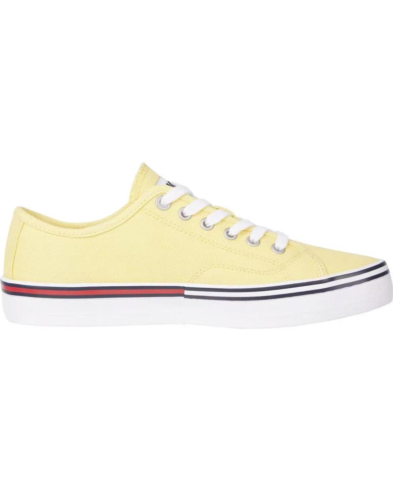 Scarpe sport TOMMY JEANS  per Donna ZAPATILLAS LONA ESSENTIALS LOW  AMARILLO