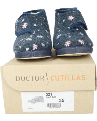 D`CUTILLAS PANTUFLAS PARA MUJER DOCTOR CUTILLAS 321 MARINO