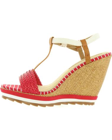 Woman Wedge shoes MARIA MARE 66348  ROJO-BRUSH CUERO