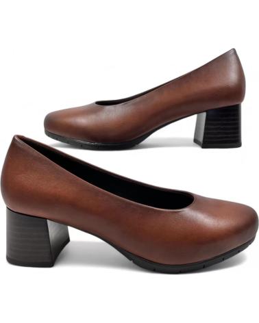Zapatos TIMBOS  de Mujer SALON TACON VESTIR MUJER CAMEL 130562  MARRóN