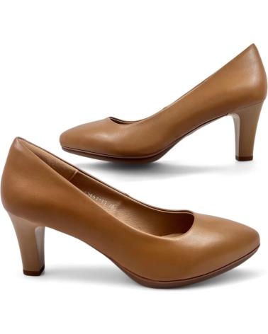 Chaussures TIMBOS  pour Femme SALON TACON VESTIR MUJER KAKI 130559  MARRóN