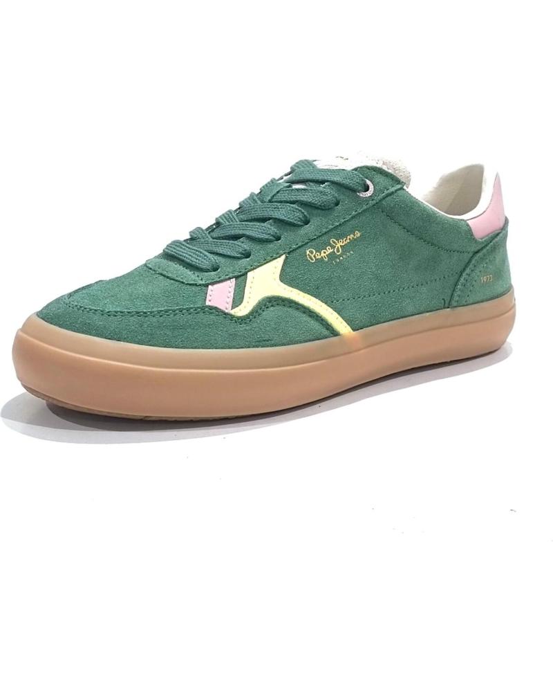 Sportschuhe PEPE JEANS  für Damen DEPORTIVO CASUAL DE SERRAJE CON SUELA DE GOMA  VERDE