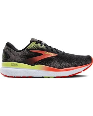 Man Zapatillas deporte BROOKS 110418049 GHOST 16  BLACK-MANDARIN RED-GREEN