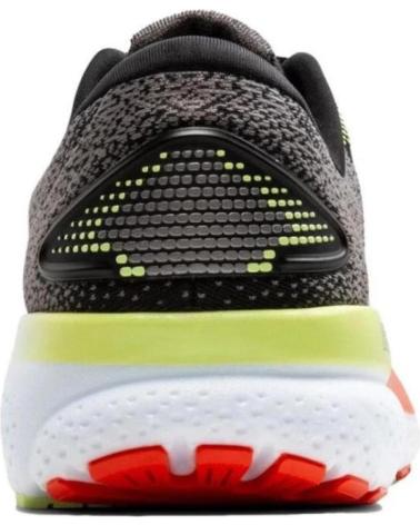 Man Zapatillas deporte BROOKS 110418049 GHOST 16  BLACK-MANDARIN RED-GREEN