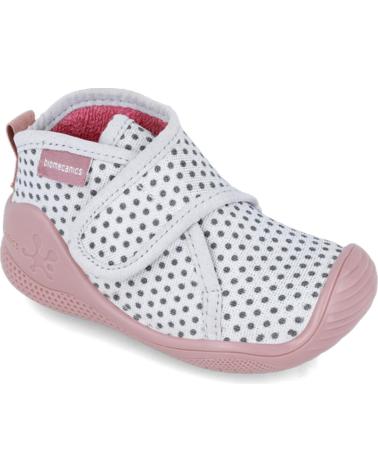 Baby BIOMECANICS  für Mädchen PANTUFLAS PARA NINA 241157 TOPOS  BLANCO