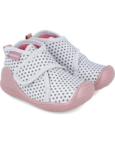 Baby BIOMECANICS  für Mädchen PANTUFLAS PARA NINA 241157 TOPOS  BLANCO