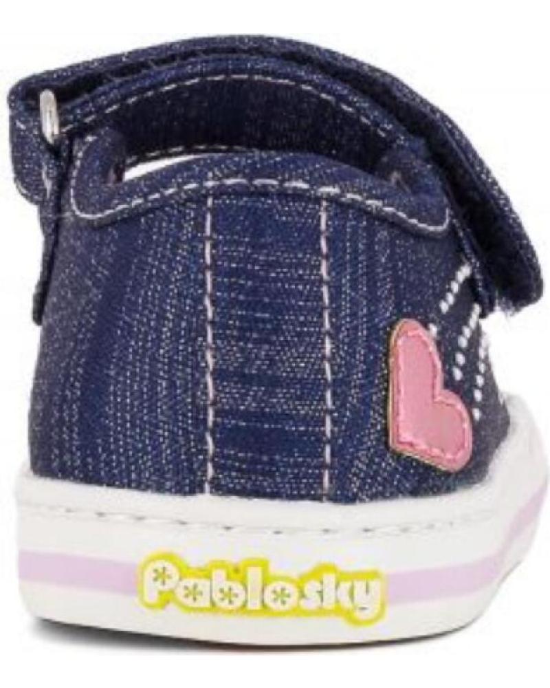 Zapatilla de lona Pablosky 962850 color plata