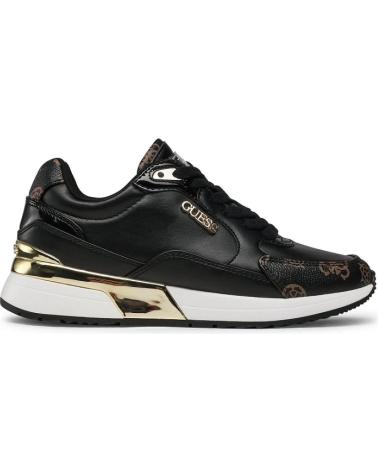 Zapatillas deporte GUESS  de Mujer MOXEA-ACTIVE LADY-LEATHER LIKE FL5MOX FAL12 NEGRO  MARRóN