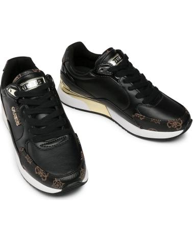 Sportschuhe GUESS  für Damen MOXEA-ACTIVE LADY-LEATHER LIKE FL5MOX FAL12 NEGRO  MARRóN