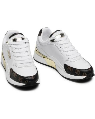 Zapatillas deporte GUESS  de Mujer MOXEA-ACTIVE LADY-LEATHER LIKE FL5MOX FAL12  BLANCO