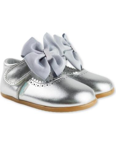 Schuhe ANGELITOS  für Mädchen ZAPATO LAZO PIEL CHAROL RESPETUOSO 1541  PLATA