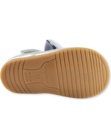 Schuhe ANGELITOS  für Mädchen ZAPATO LAZO PIEL CHAROL RESPETUOSO 1541  PLATA