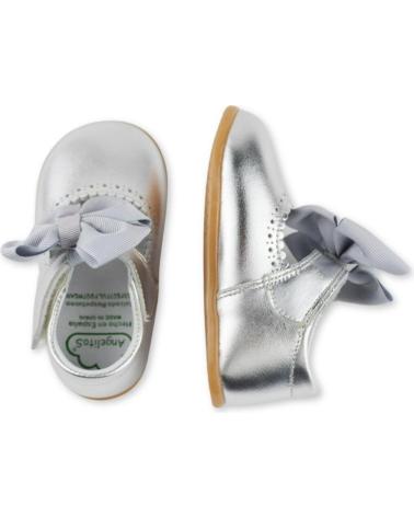 Schuhe ANGELITOS  für Mädchen ZAPATO LAZO PIEL CHAROL RESPETUOSO 1541  PLATA