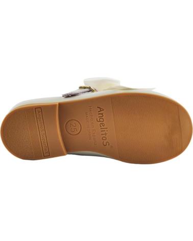 Sapatos ANGELITOS  de Menina FRANCESITA NAPA LAZO SATEN 1105  BEIGE