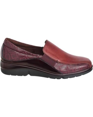 PITILLOS MOKASSINS 10000 BORDEAUX MIT SEITLICHEN GUMMIZÜGEN ROJO