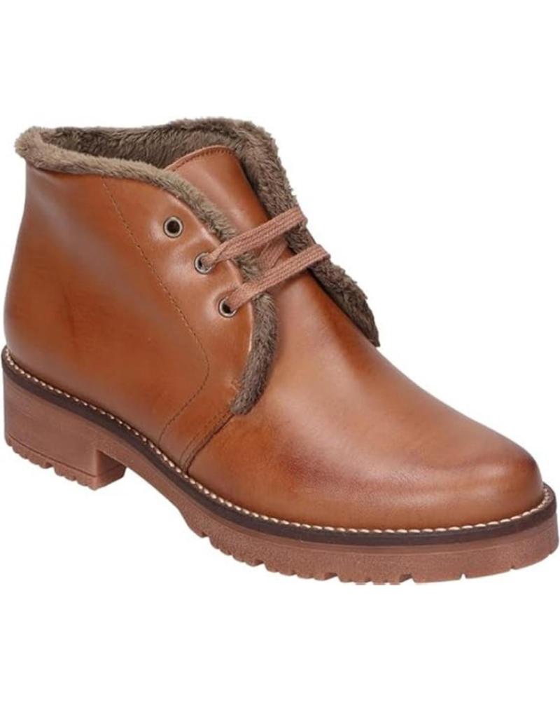 Mid Boots De Mujer PITILLOS BOTINES PLANOS 10085 MUJER CUERO MARRóN