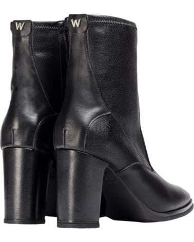 Botins WONDERS  de Mulher BOTAS PIEL NEGRAS  ISY-JUNEAU-NEGRO