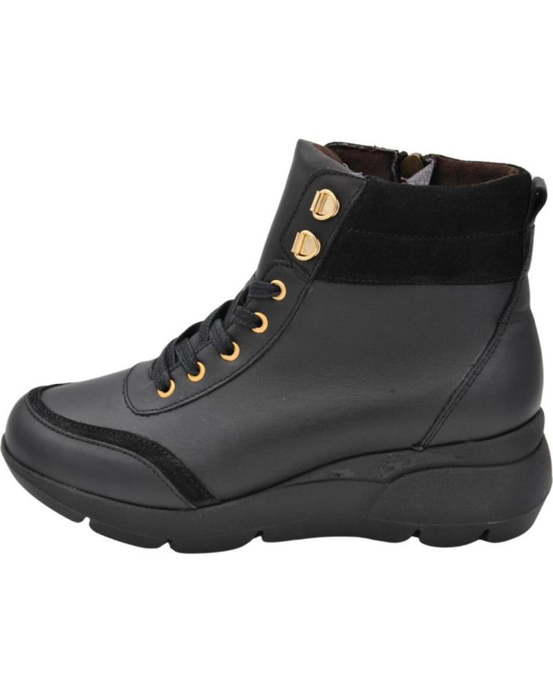 Botín De Mujer Doctor Cutillas Con Cordón Y Cremallera - Impermeable, Transpirable, Suela De Goma, Ideal Para Pies Anchos