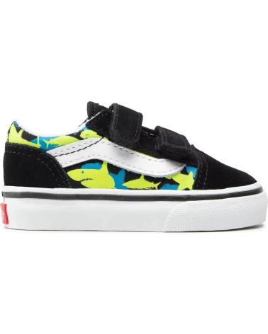 girl Trainers VANS OFF THE WALL VANS ZAPATILLAS OLD SKOOL TODDLER GLOW SHARKS CON CIERRE VEL  NEGRO