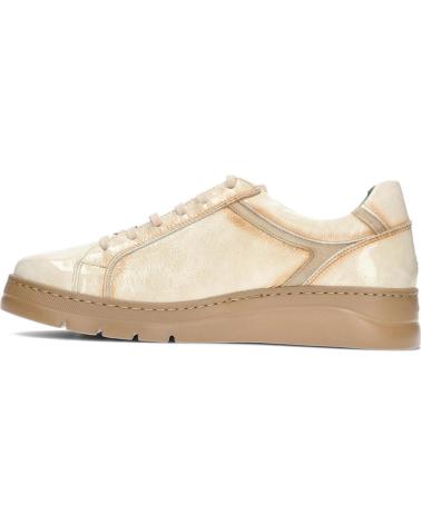 Sneaker für Damen FLUCHOS DEPORTIVO CASUAL DE CHAROL CON SUELA DE GOMA BEIG
