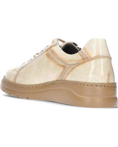 Sneaker für Damen FLUCHOS DEPORTIVO CASUAL DE CHAROL CON SUELA DE GOMA BEIG