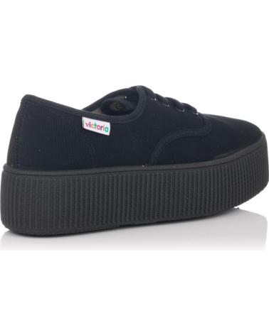 Woman Trainers VICTORIA ZAPATILLAS DE LONA NEGRAS 116101 NEGRO