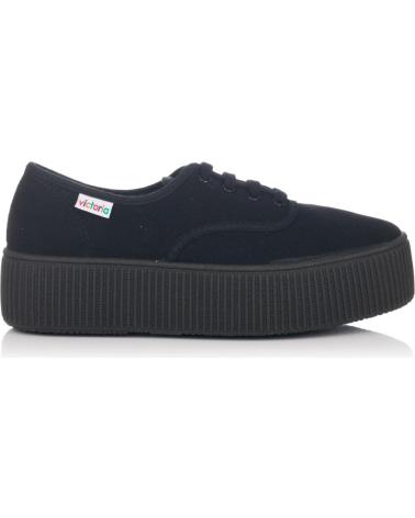 Woman Trainers VICTORIA ZAPATILLAS DE LONA NEGRAS 116101 NEGRO