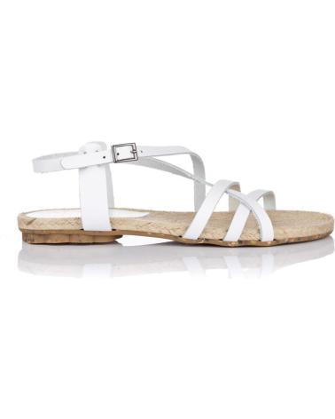 Sandales PORRONET  pour Femme SANDALIAS PLANAS 2800 BLANCAS  BLANCO