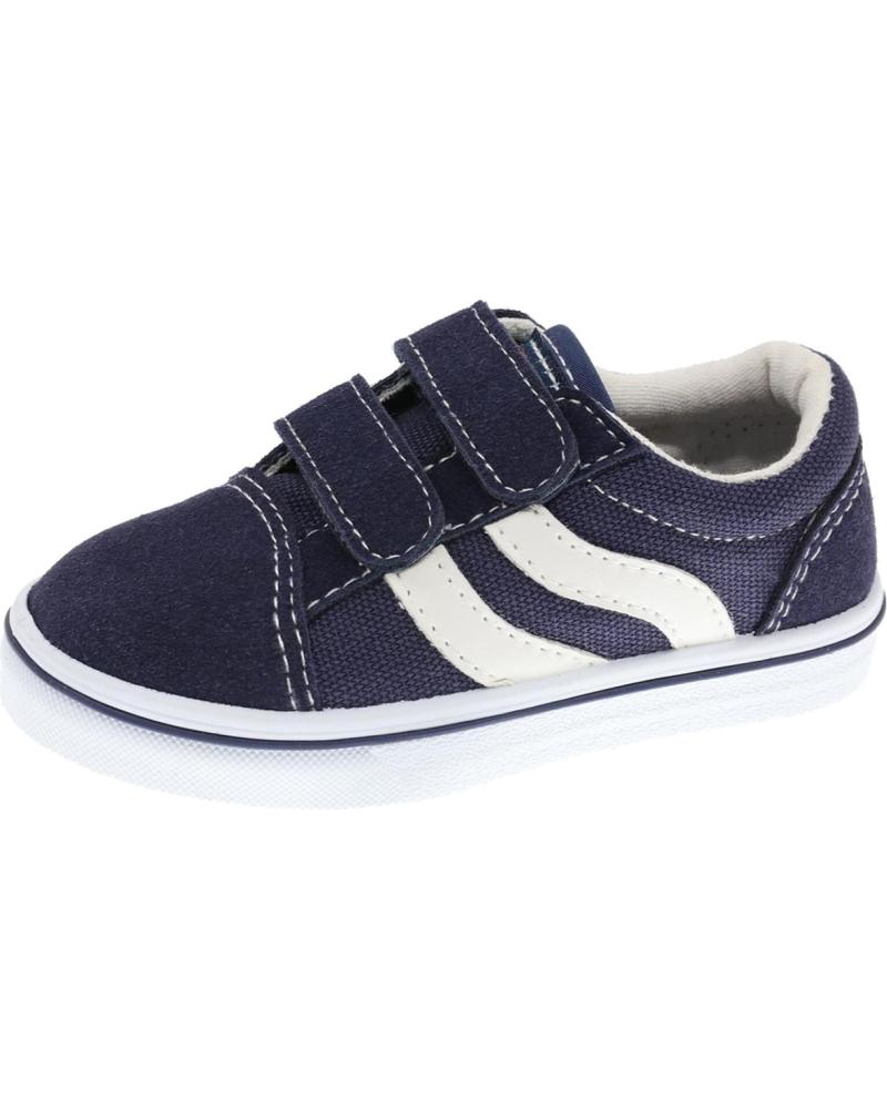 girl and boy Trainers BEPPI SAPATO CASUAL NAVY - WHITE