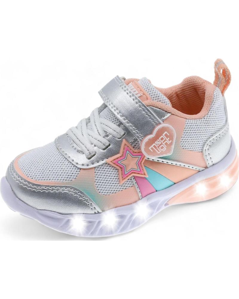 Esportes  BEPPI  de Menina SAPATO COM LUZES  SILVER