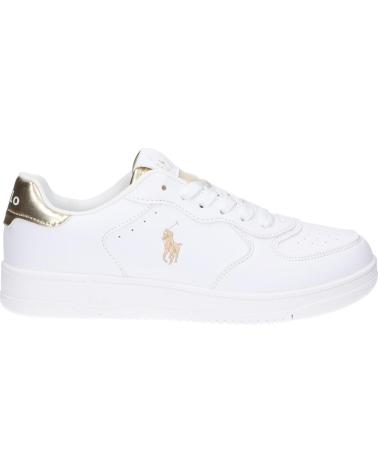 Sapatilhas POLO RALPH LAUREN  de Mulher RL01248100 MASTERS COURT  WHITE-GOLD