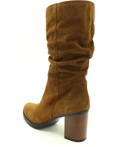 Woman boots OTRAS MARCAS BOTA ARRUGADA ELIO PITTI 9024  TABACO