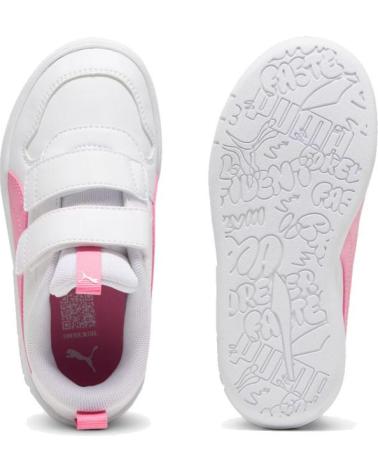 Deportivas PUMA  de Niña MULTIFLEX SL V INF ROSA 380741 27  BLANCO