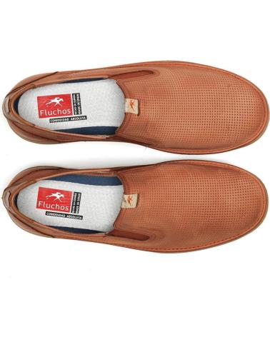 Zapatos FLUCHOS  de Hombre LEO F1946  NARANJA