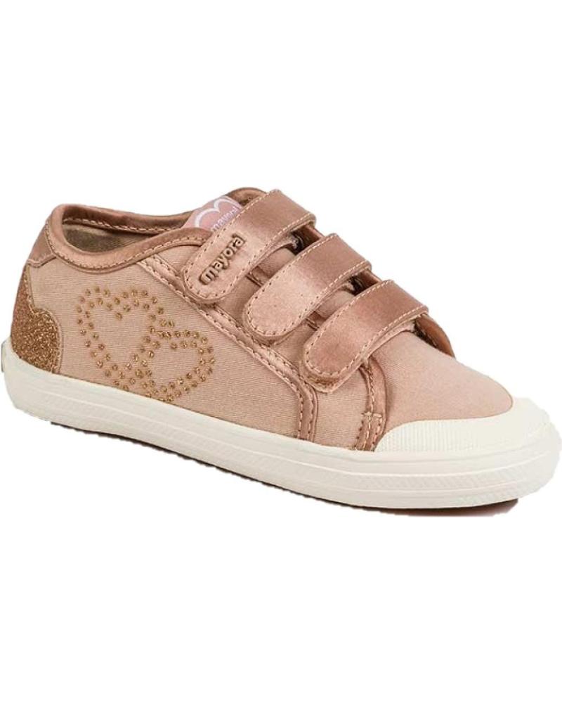 Woman Zapatillas deporte MAYORAL ZAPATILLA CASUAL VELCROS CORAZONES 43139 NUDE
