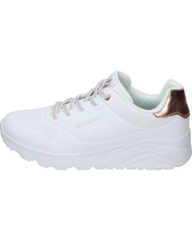 Deportivas SKECHERS  de Mujer y Niña y Niño 310384L-WHT UNO LITE-METALLIC MODE  WHITE