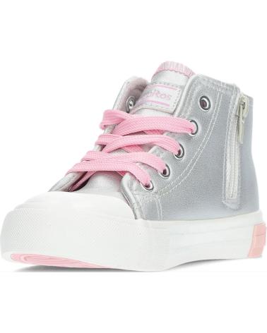 Esportes  CONGUITOS  de Menina e Menino SNEAKERS UNISEX DE OSITO 127004 HIGH  LETTERSSILVER