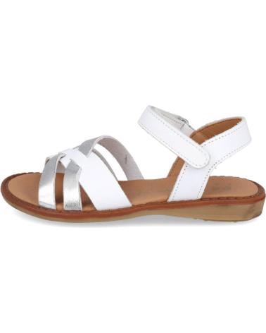 Sandali ZAPY  per Bambina AG92201 SANDALIAS NINA PIEL  BLANCO-PLATA