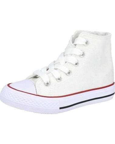 girl and boy Trainers L&R SHOES LR SHOES B6390 ZAPATILLAS ALTAS UNISEX  BLANCO