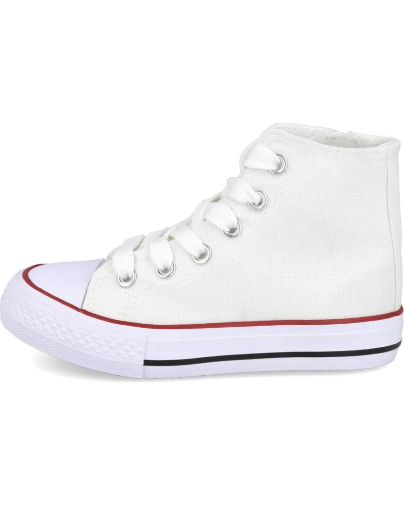 girl and boy Trainers L&R SHOES LR SHOES B6390 ZAPATILLAS ALTAS UNISEX  BLANCO