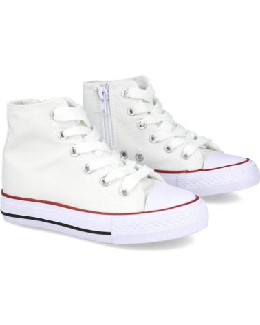 girl and boy Trainers L&R SHOES LR SHOES B6390 ZAPATILLAS ALTAS UNISEX  BLANCO