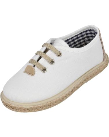Chaussures L&R SHOES  pour Garçon LR SHOES VUL1000-PS ALPARGATAS ESPARTO NINO  BLANCO