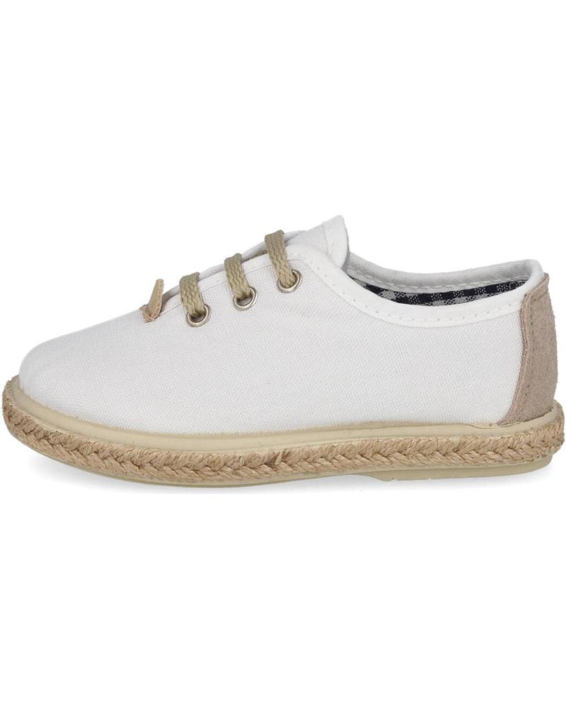 Chaussures L&R SHOES  pour Garçon LR SHOES VUL1000-PS ALPARGATAS ESPARTO NINO  BLANCO