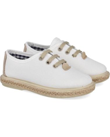 Chaussures L&R SHOES  pour Garçon LR SHOES VUL1000-PS ALPARGATAS ESPARTO NINO  BLANCO