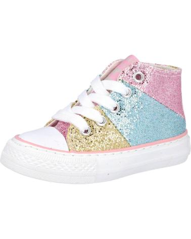 Esportes  CONGUITOS  de Menina OSSH141079 ZAPATILLAS ALTAS GLITTER PATCHWORK  MULTICOLOR