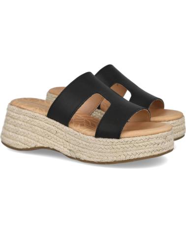 Sandali MTNG  per Donna MD51649-C55561 CHANCLAS CON PISO DE ESPARTO PARA MUJER  NEGRO